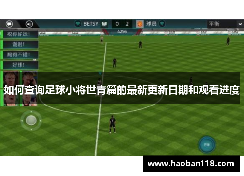 如何查询足球小将世青篇的最新更新日期和观看进度